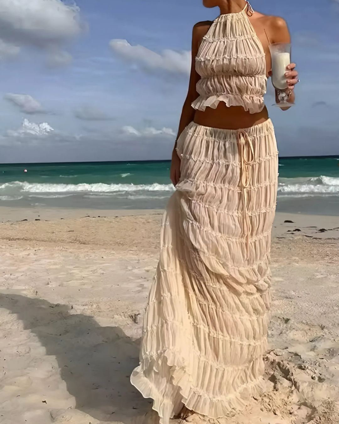 Boho Plissee Set