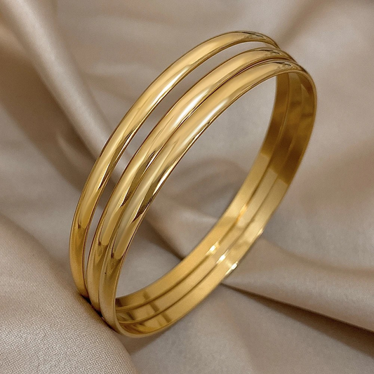 Bolivia bangle 18k gold plated